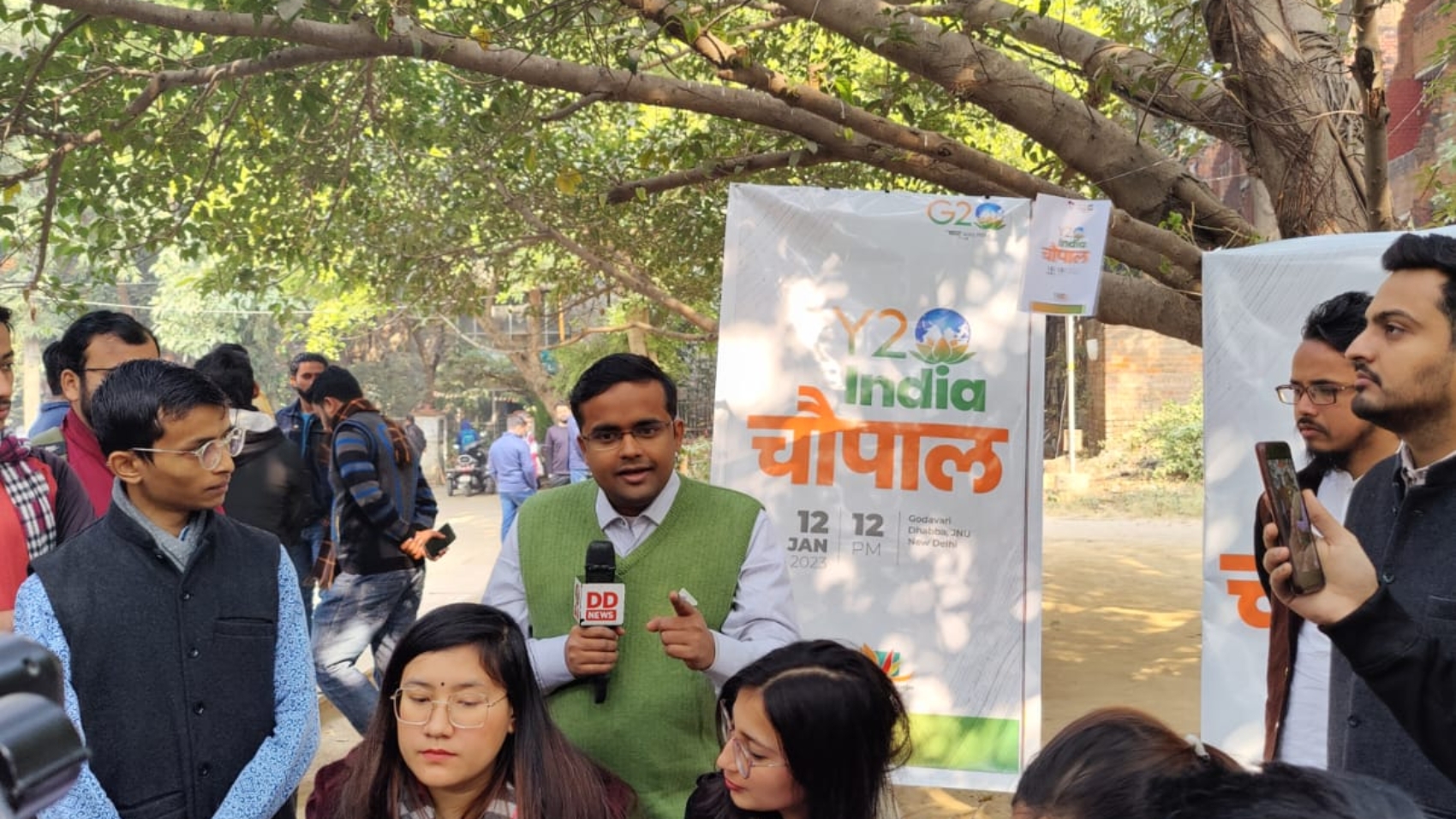 Y20 Chaupal at JNU campus Date -12th January 2023 Yuva Diwas (3)